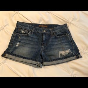 Joe’s destroyed Jean shorts